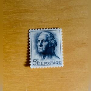 Vintage Rare 5 Cent US Postage Stamp